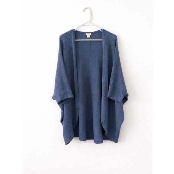 Mossimo Supply Co. Sweaters - Mossimo Blue Open Cardigan XXL Lightweight Kimono Sleeve for Spring Summer